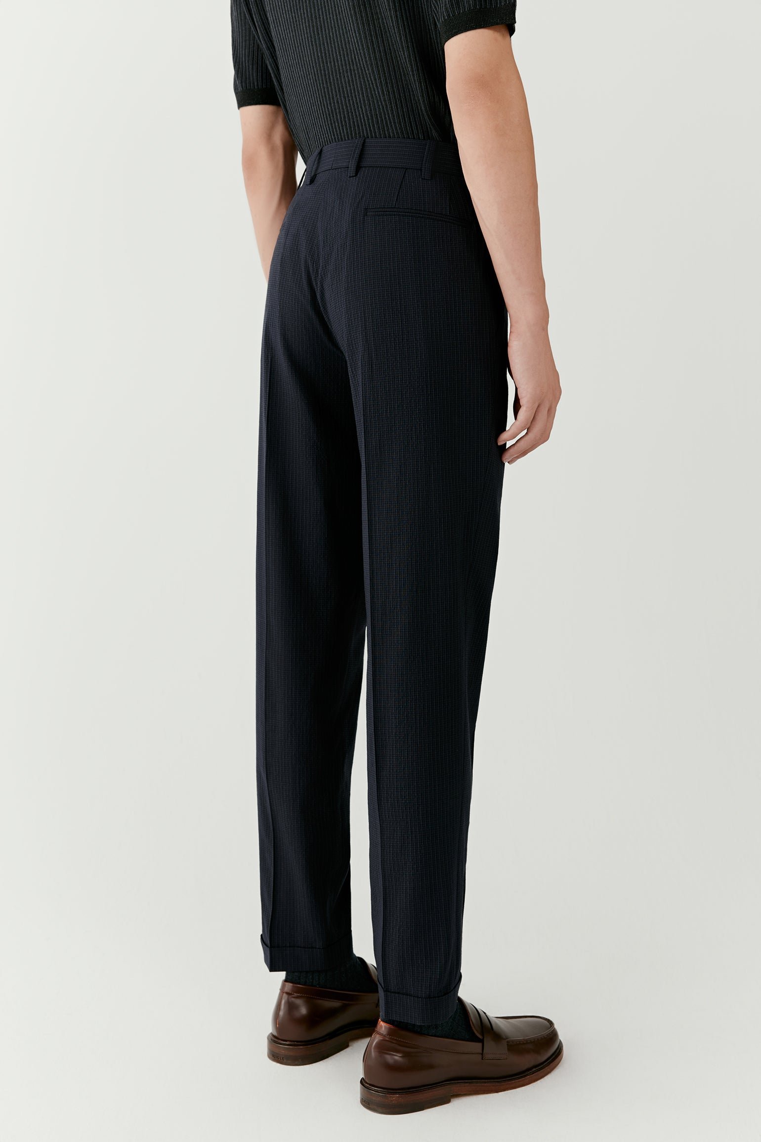 Pantalon en laine et soie - Image 3