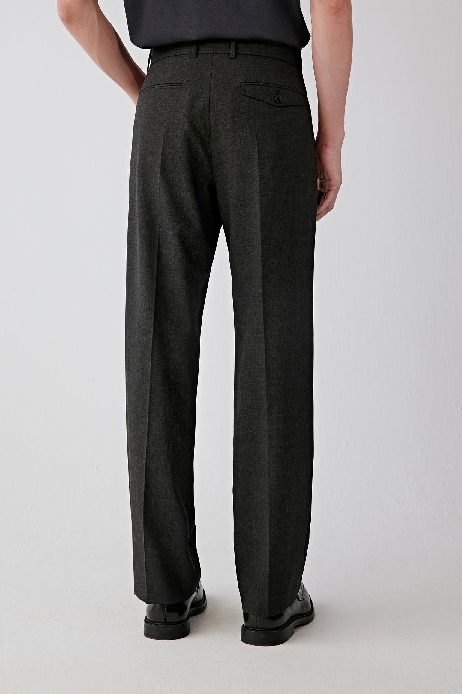 Pantalon droit en laine torsadée - Image 3