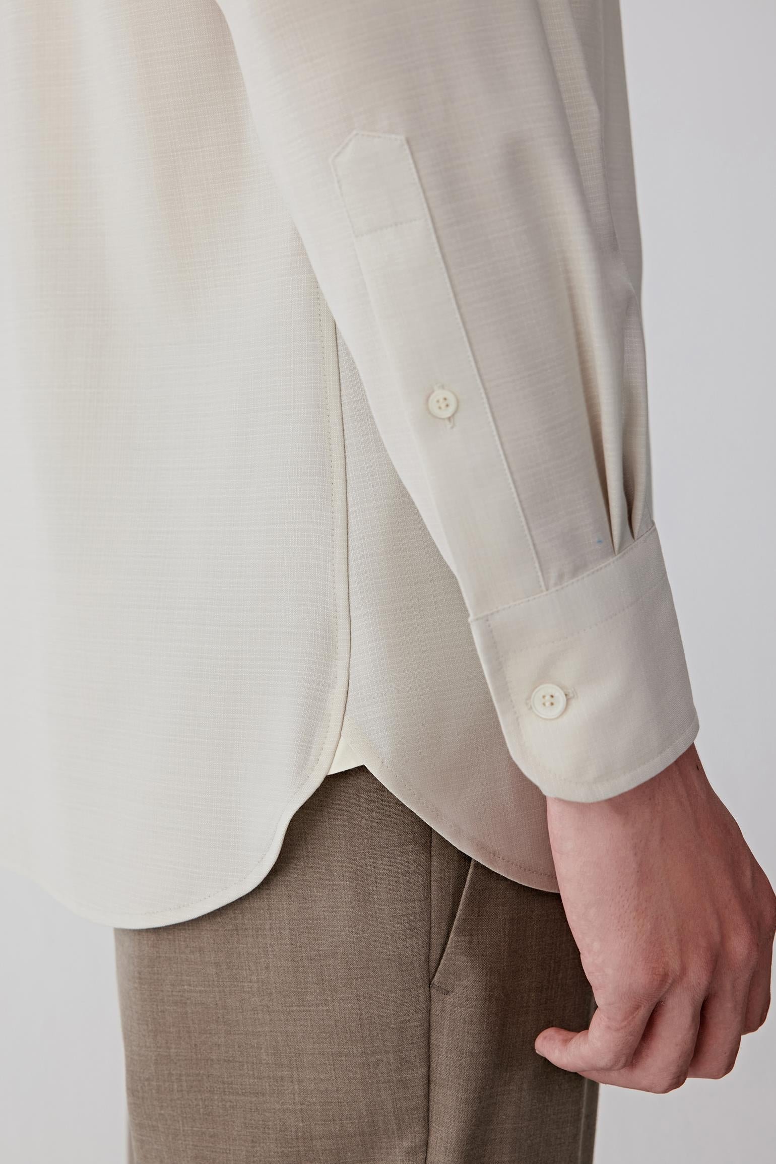 Chemise en panama de laine - Image 5