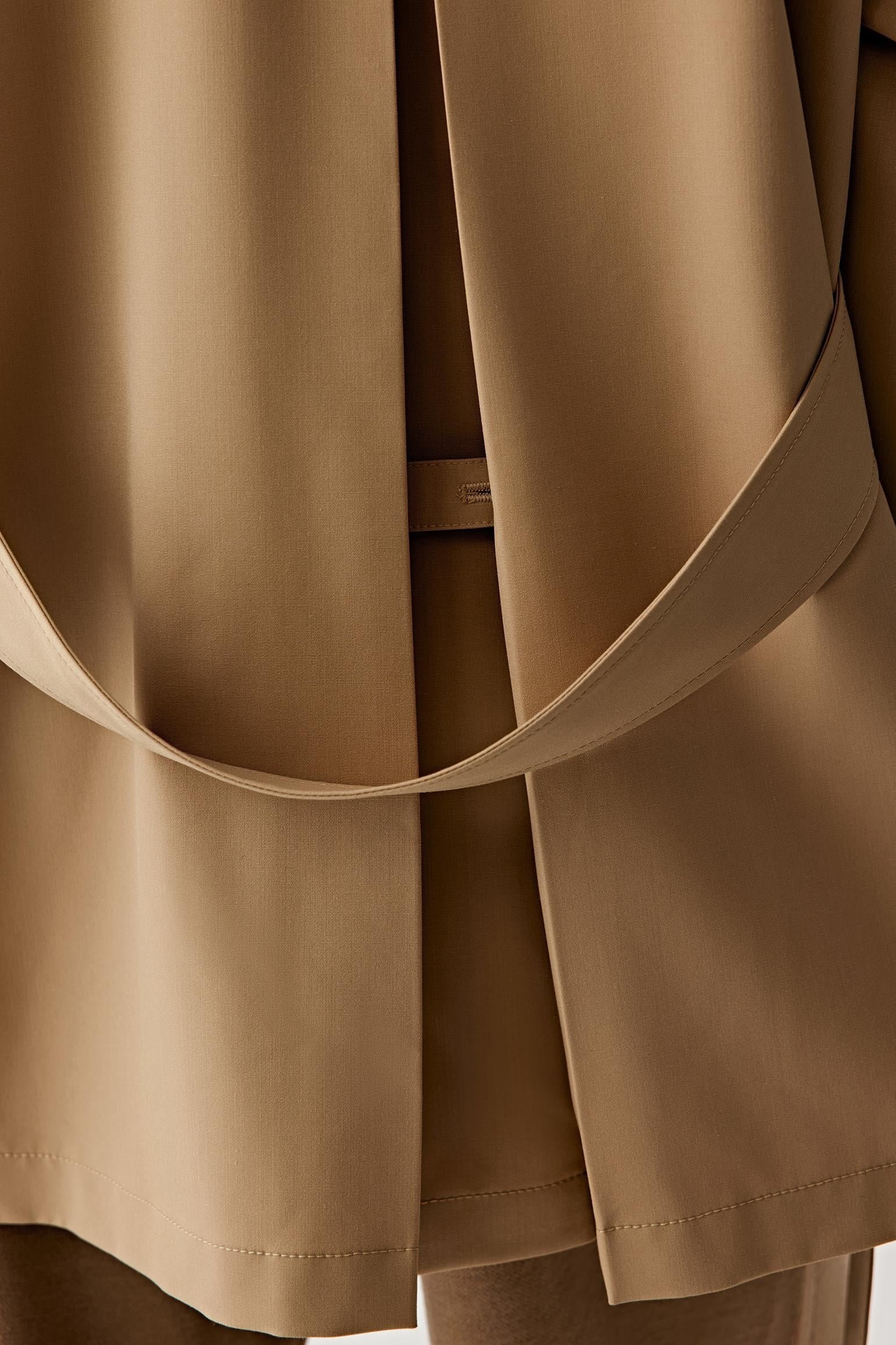 Trench-coat court en laine - Image 7