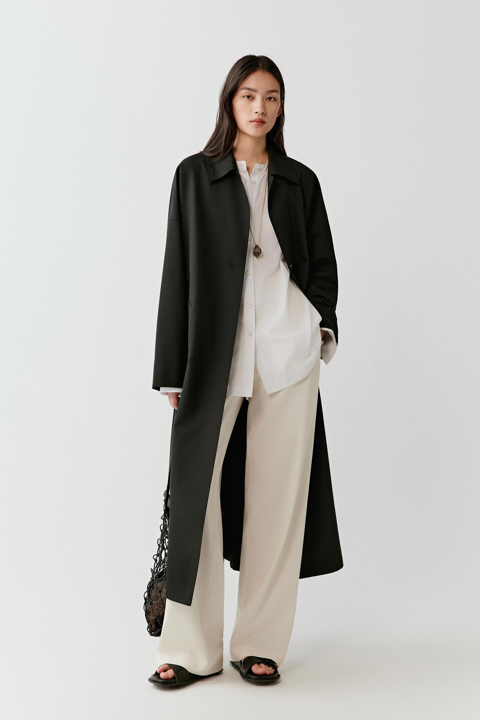 Trench-coat en laine
