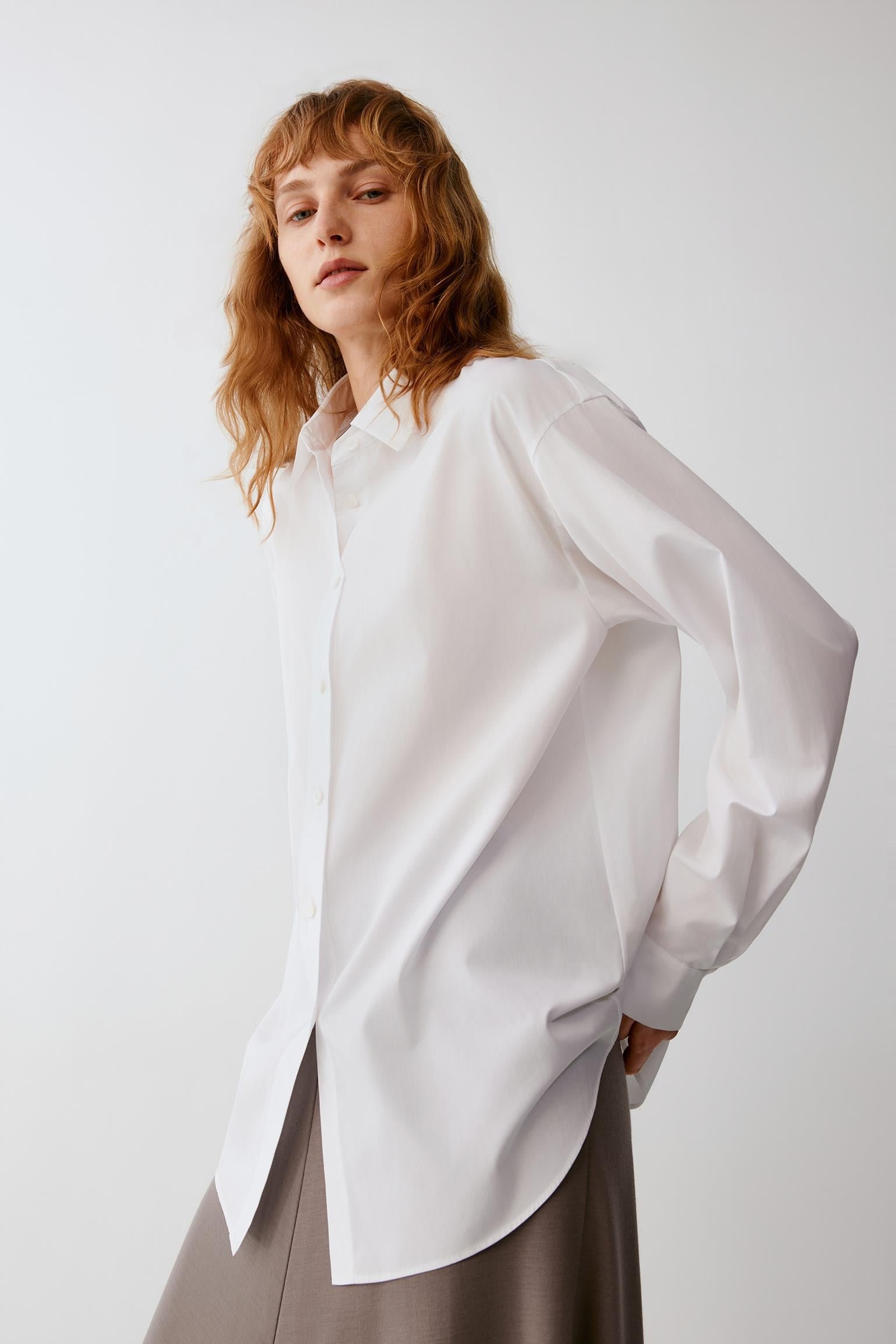 Chemise en popeline de coton
