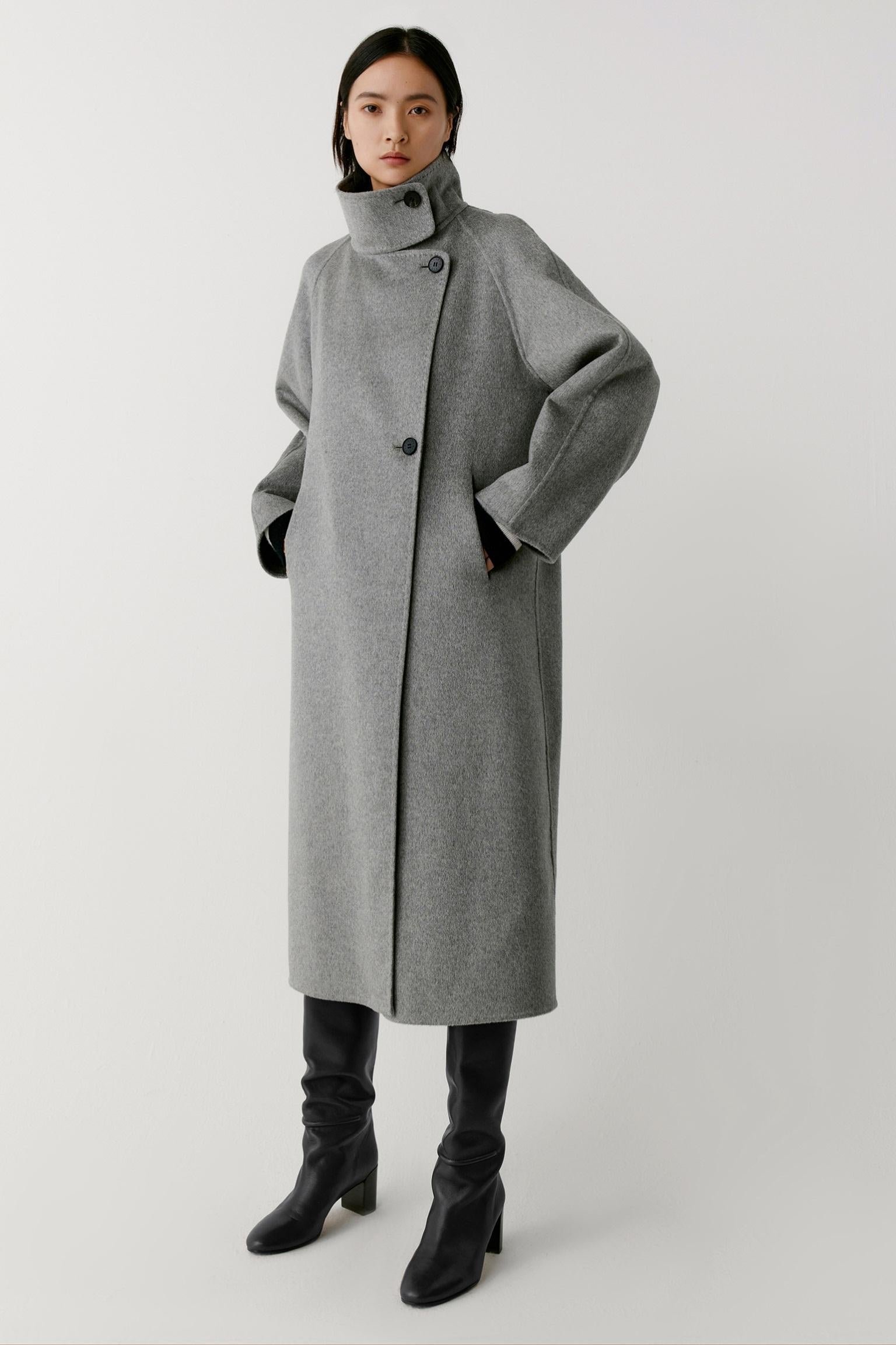 Manteau en cachemire double face