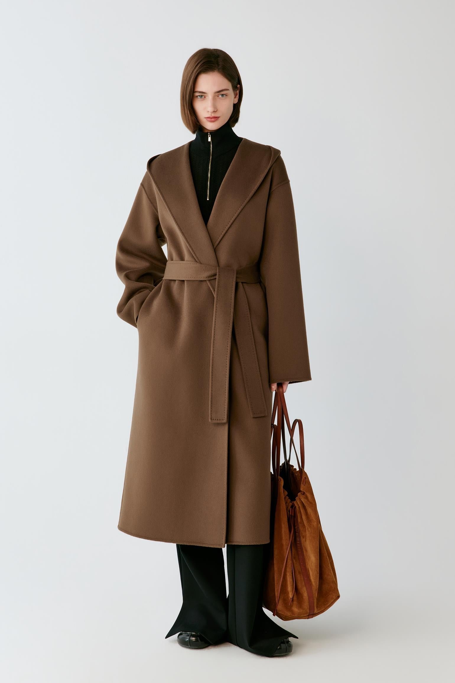 Manteau en laine double face