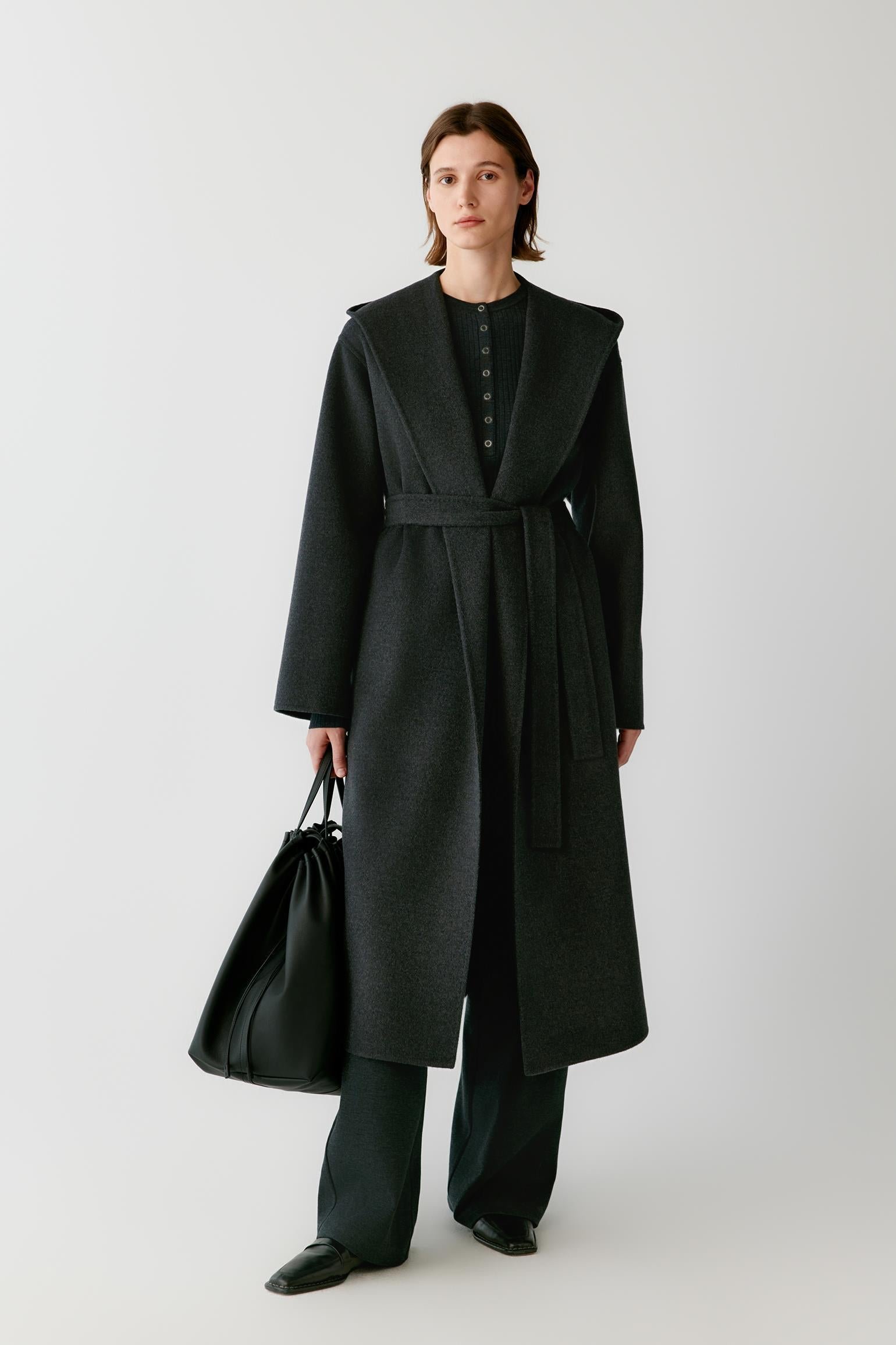 Manteau en laine double face
