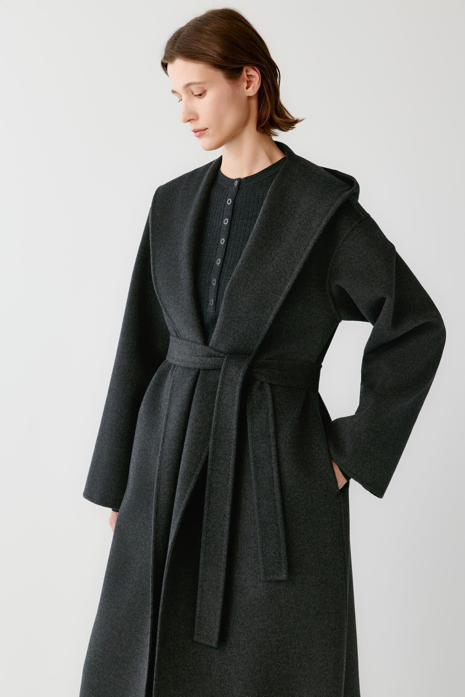 Manteau en laine double face - Image 2