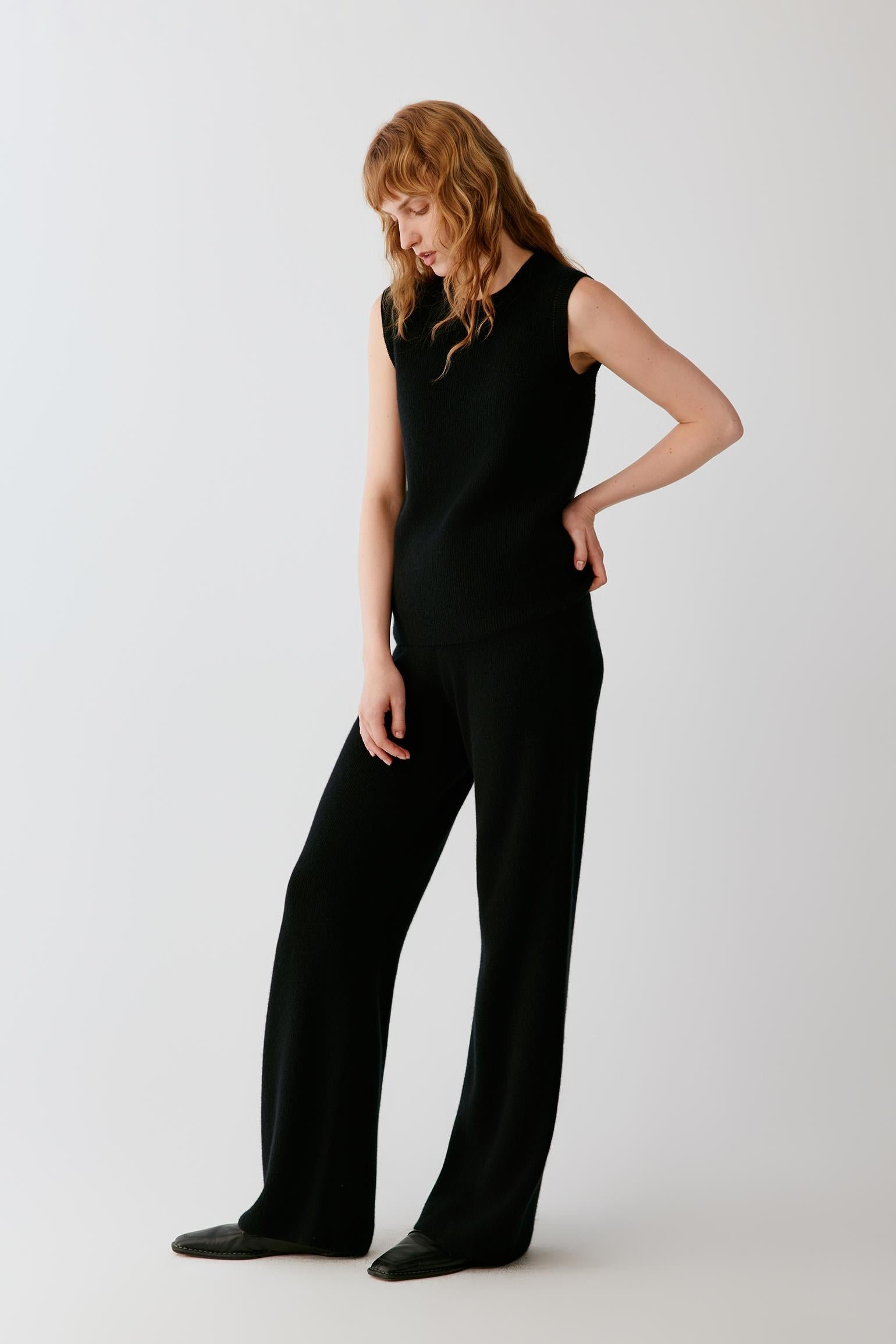Pantalon droit en cachemire - Image 4