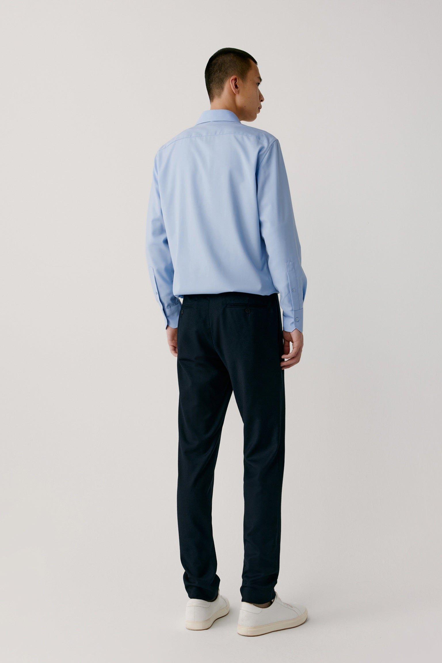 Chemise à col carré en laine - Image 3