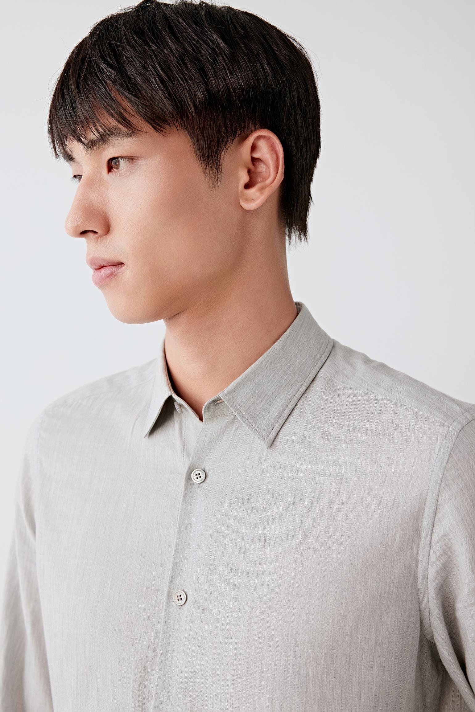 Chemise en coton chiné - Image 4