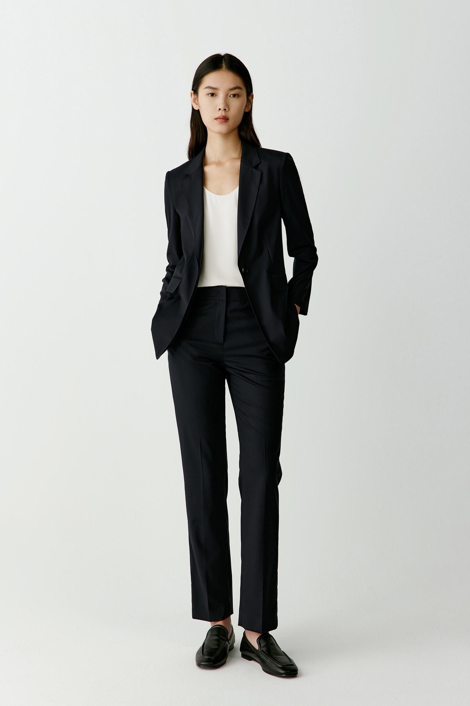 Veste blazer en laine peignée - Image 2