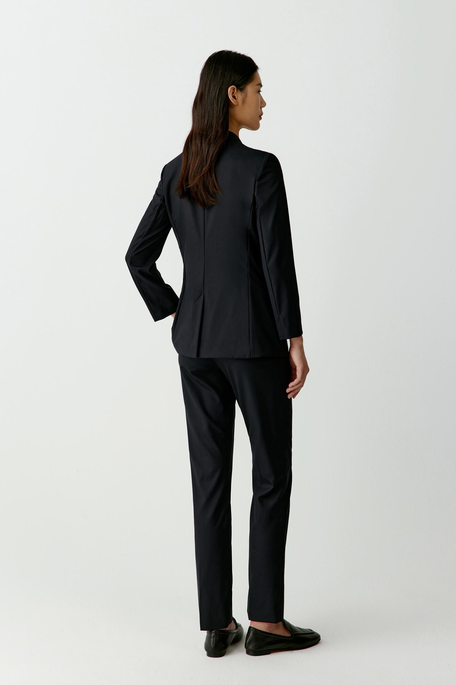 Veste blazer en laine peignée - Image 3