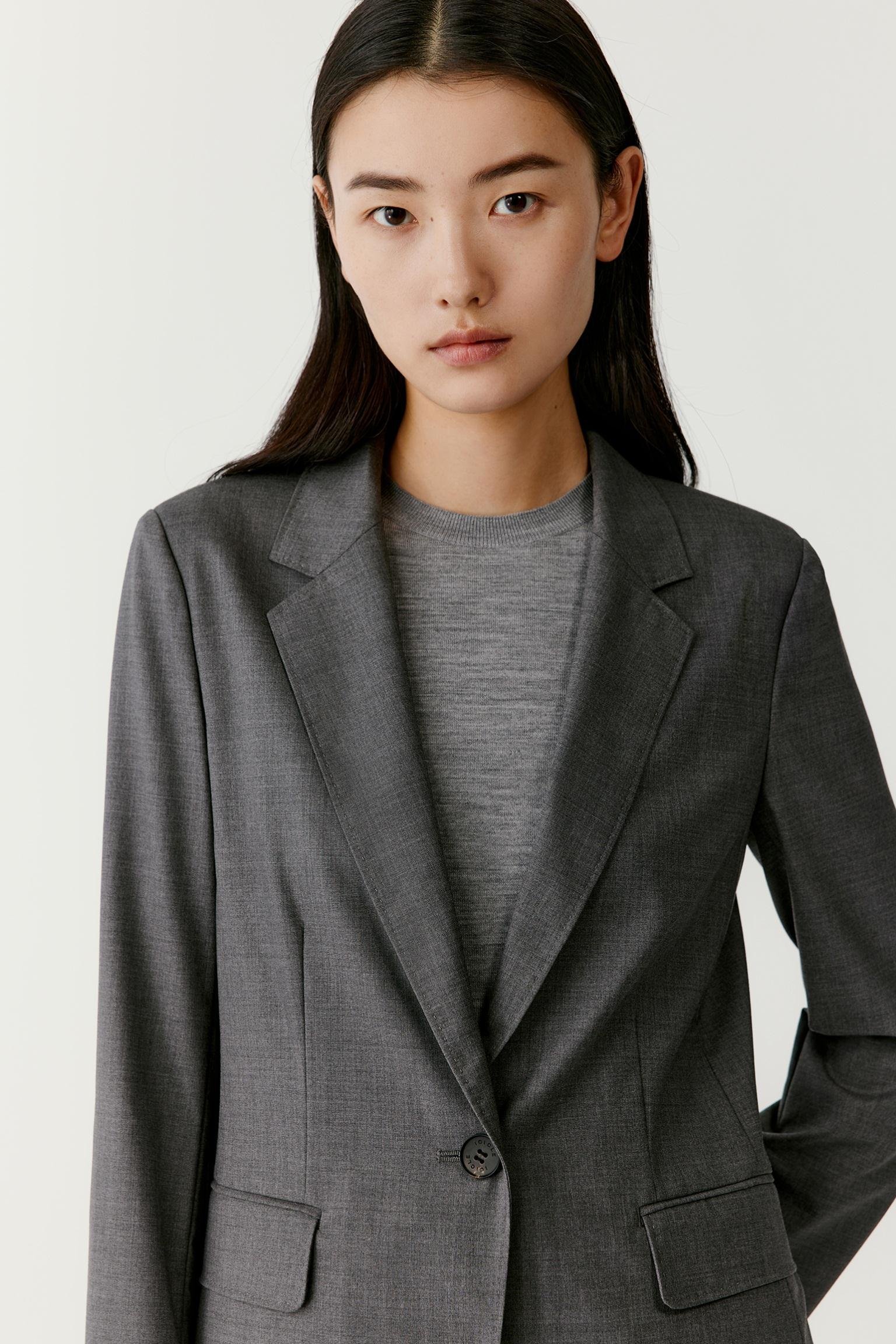 Veste blazer en laine peignée - Image 4
