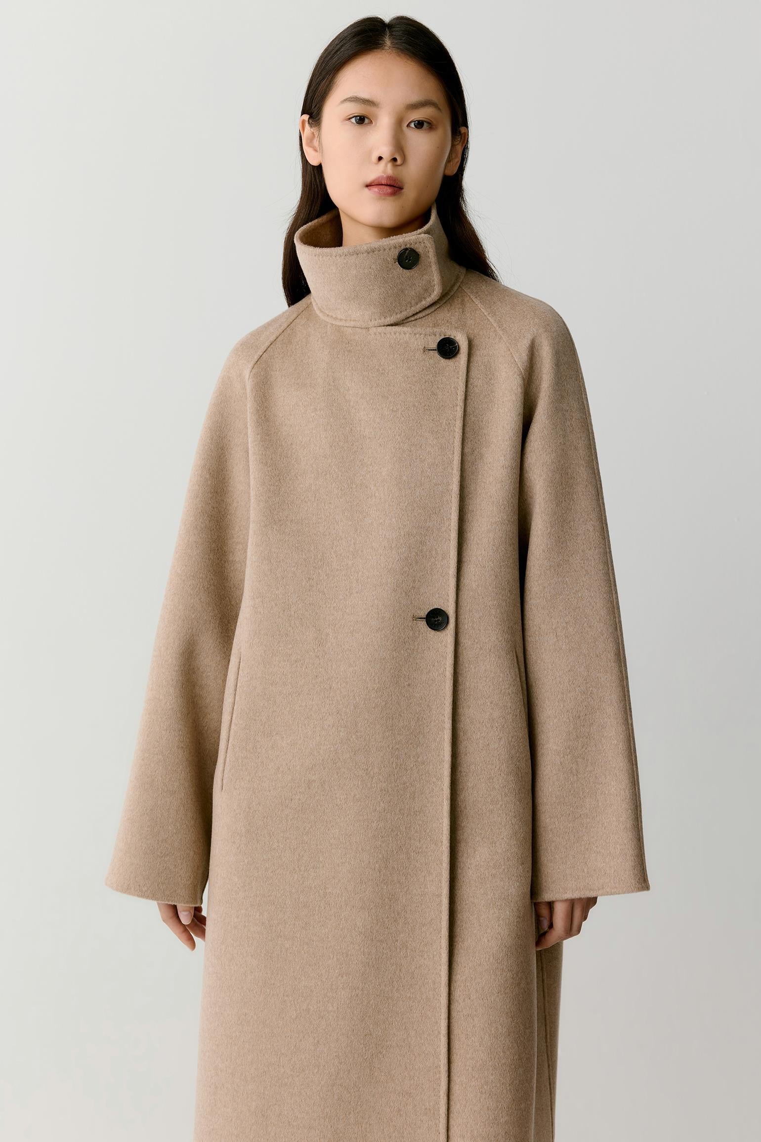 Manteau en cachemire double face