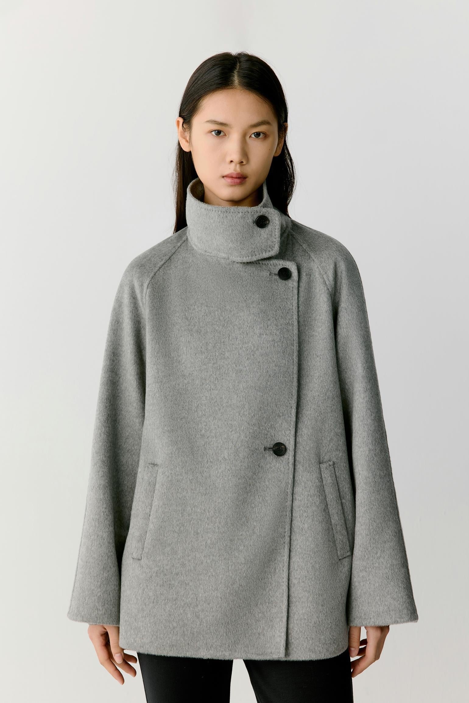 Manteau en cachemire double face