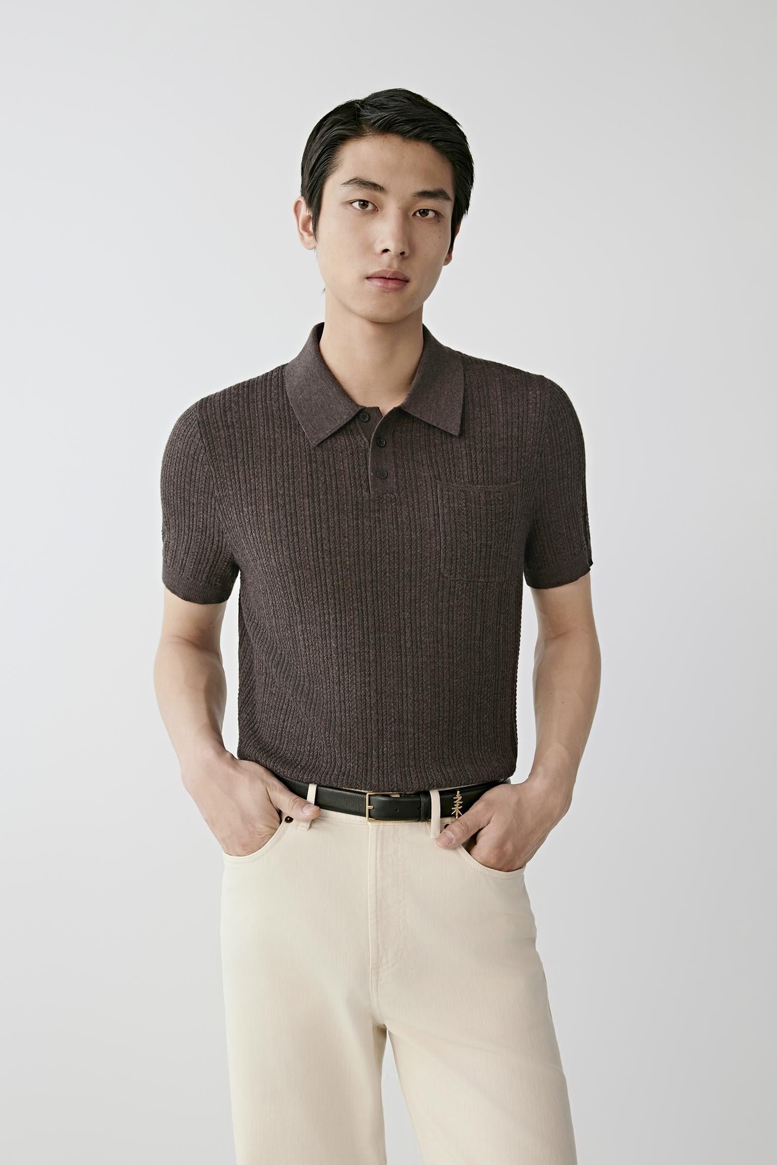 Polo en laine mérinos - Image 2