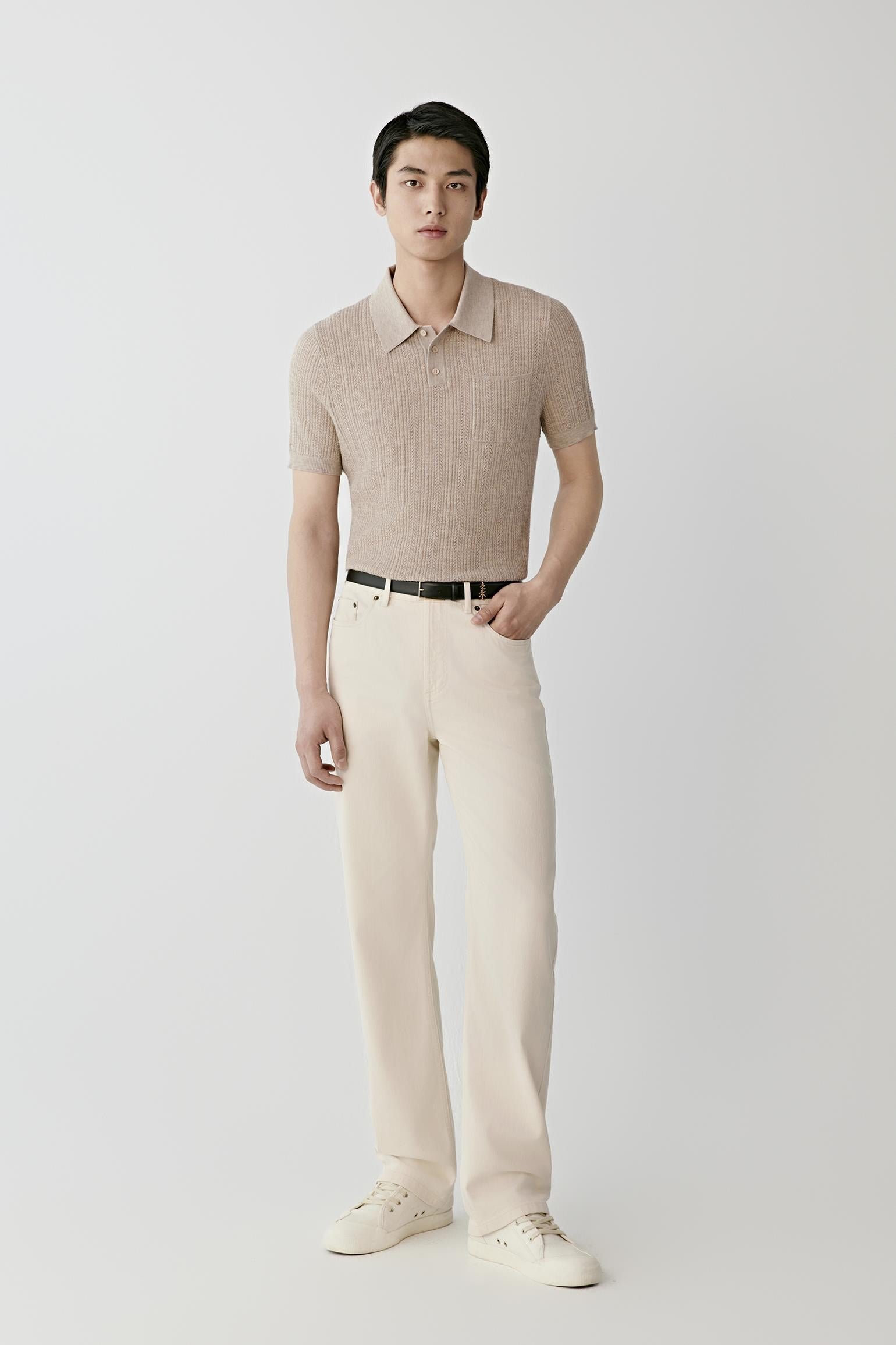 Polo en laine mérinos - Image 2