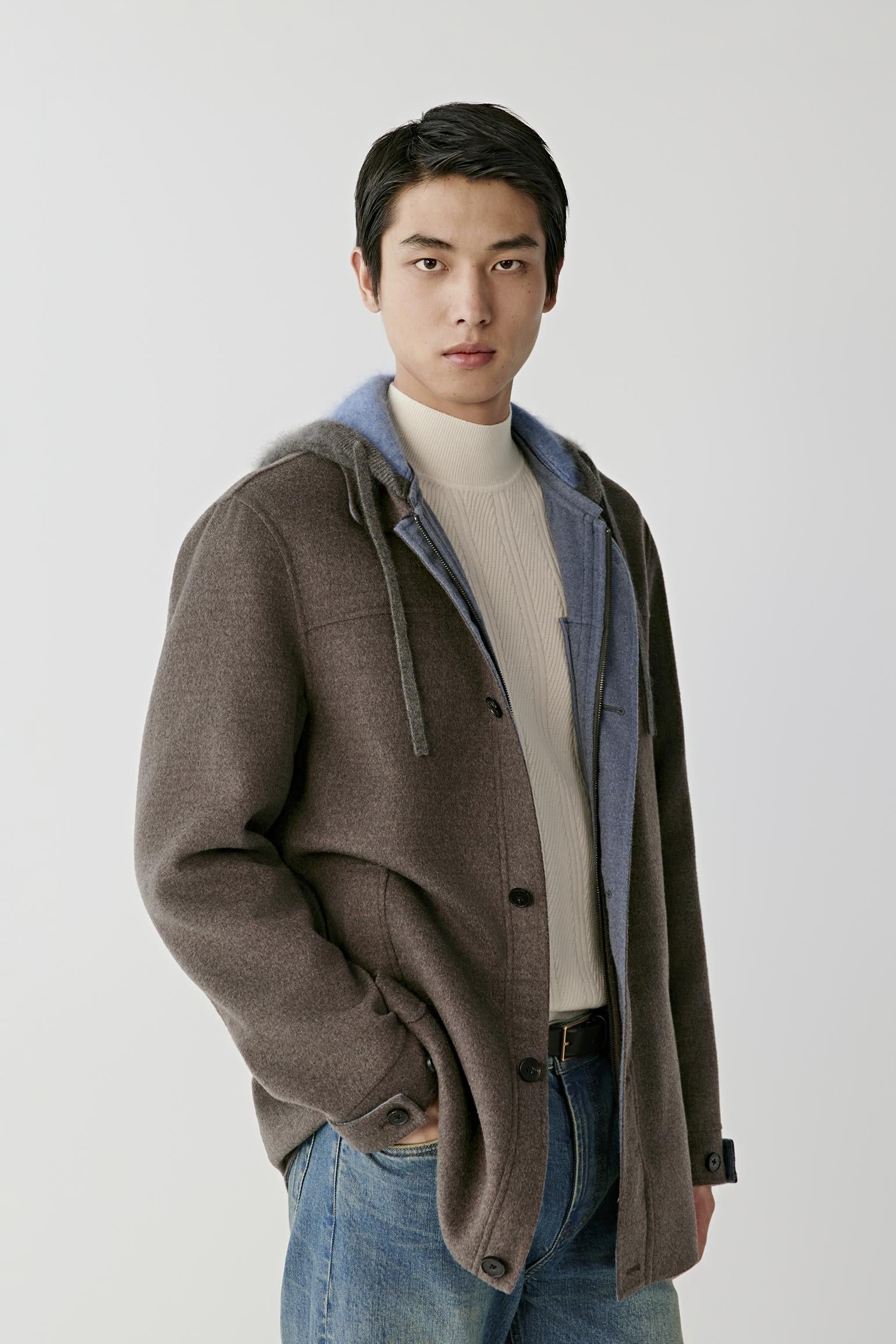 Manteau en laine mérinos