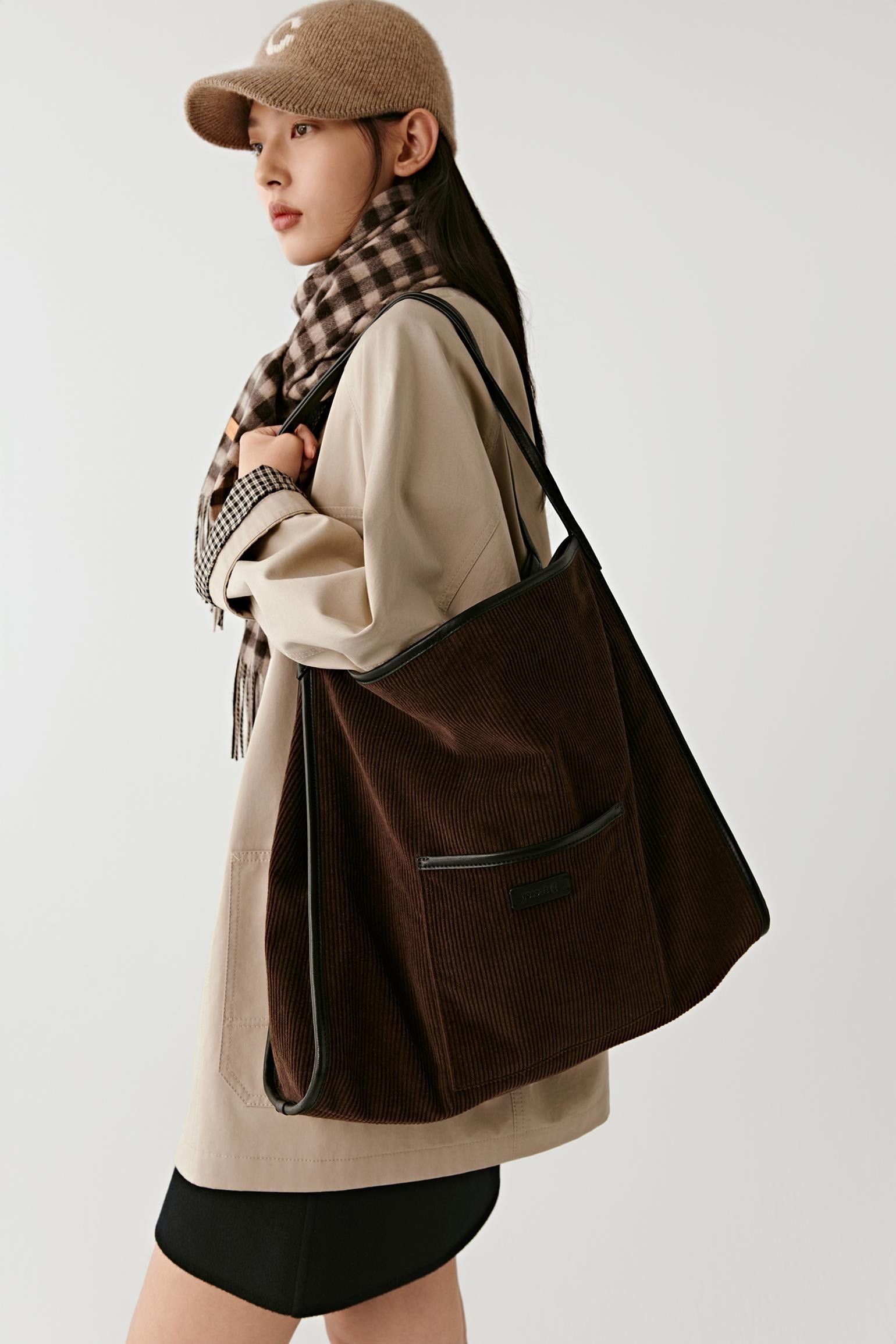 Sac Monaco en velours de coton