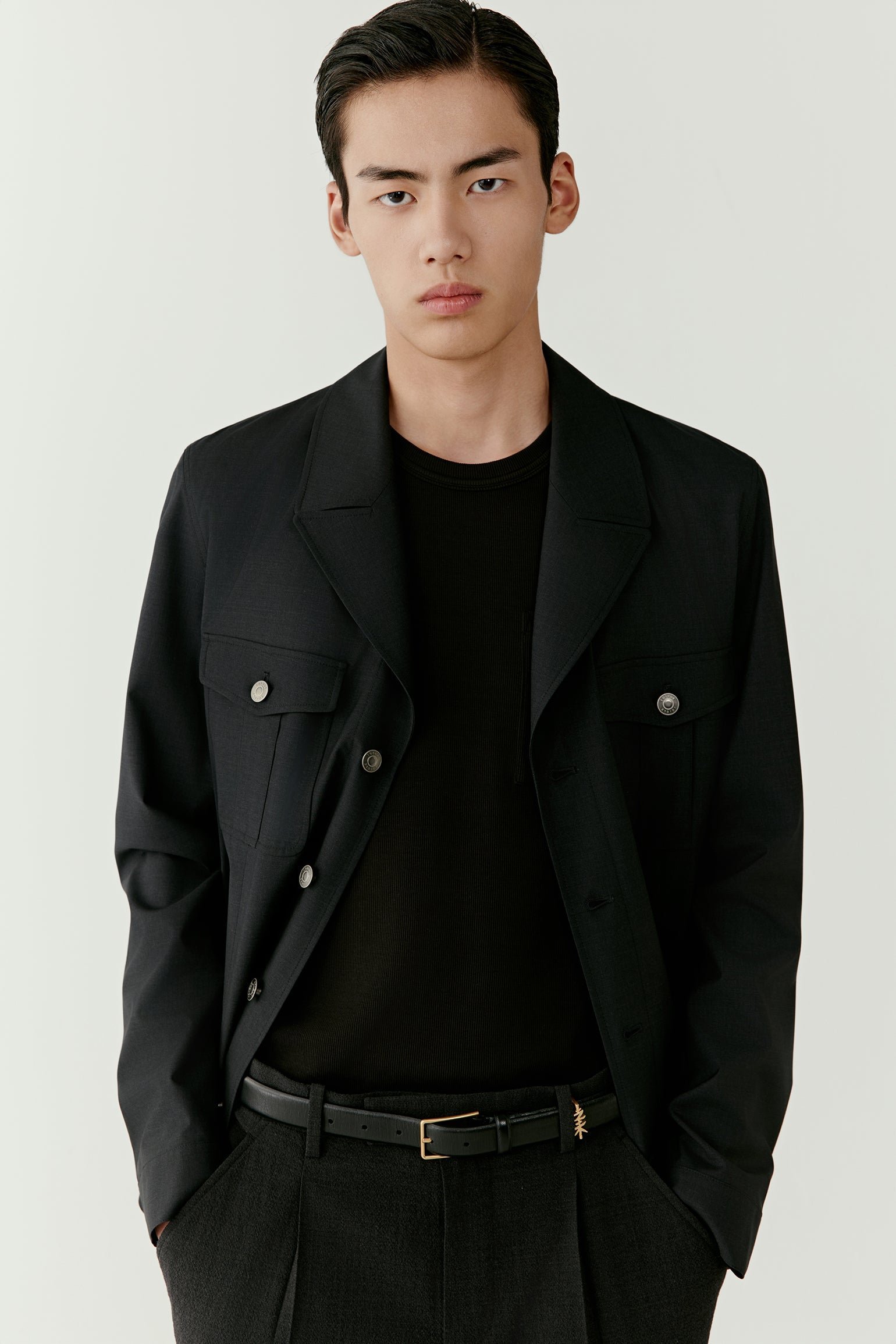 Veste en laine et soie