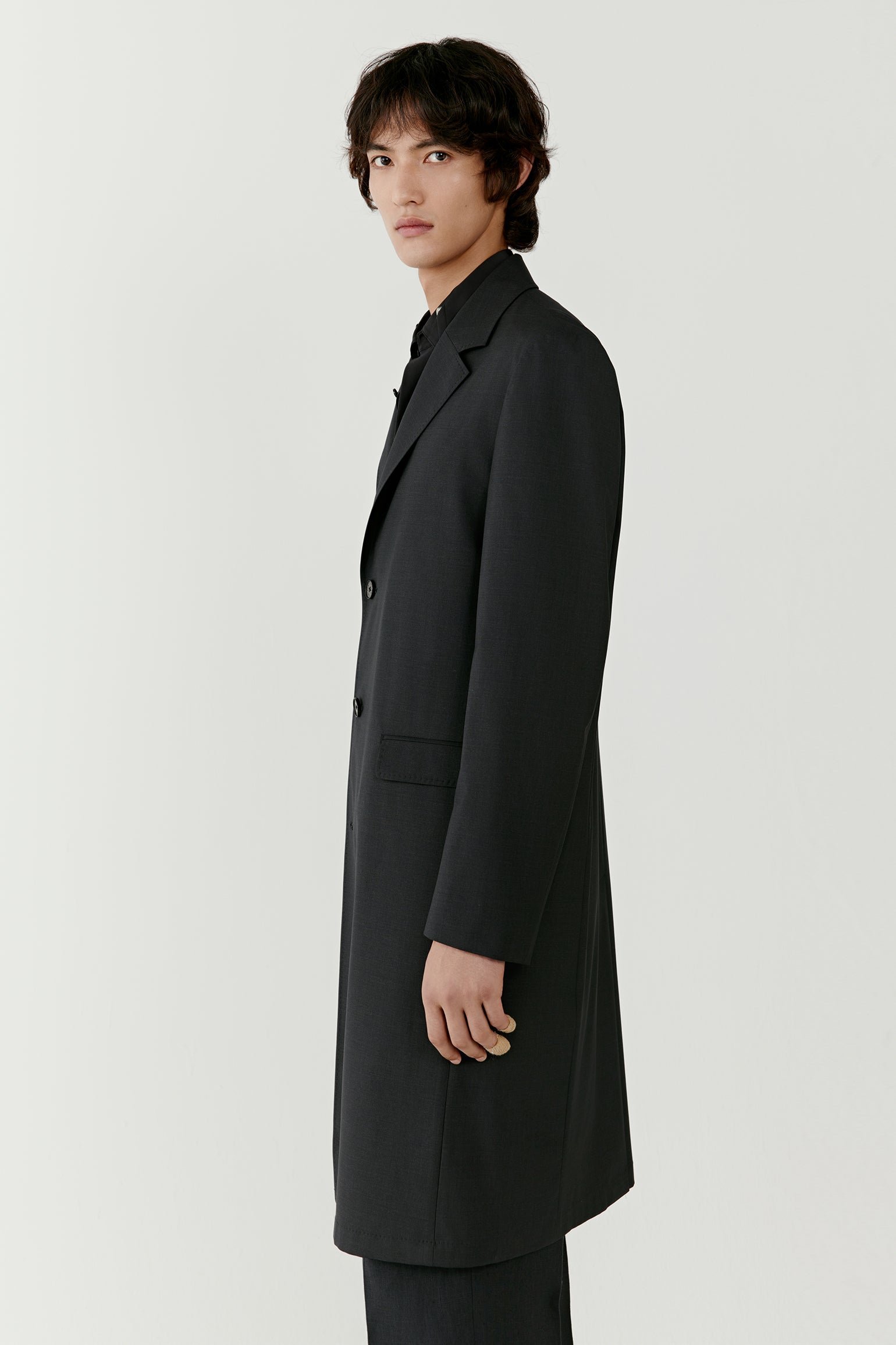 Trench-coat en laine et soie - Image 4