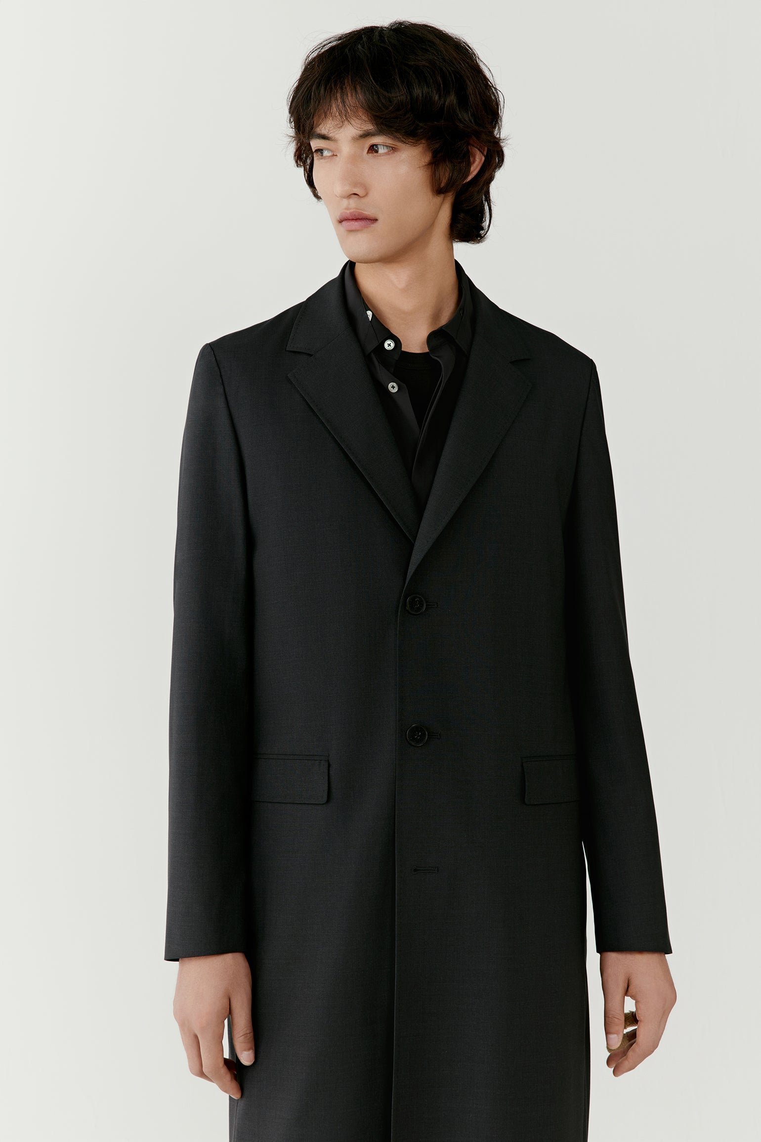 Trench-coat en laine et soie - Image 2