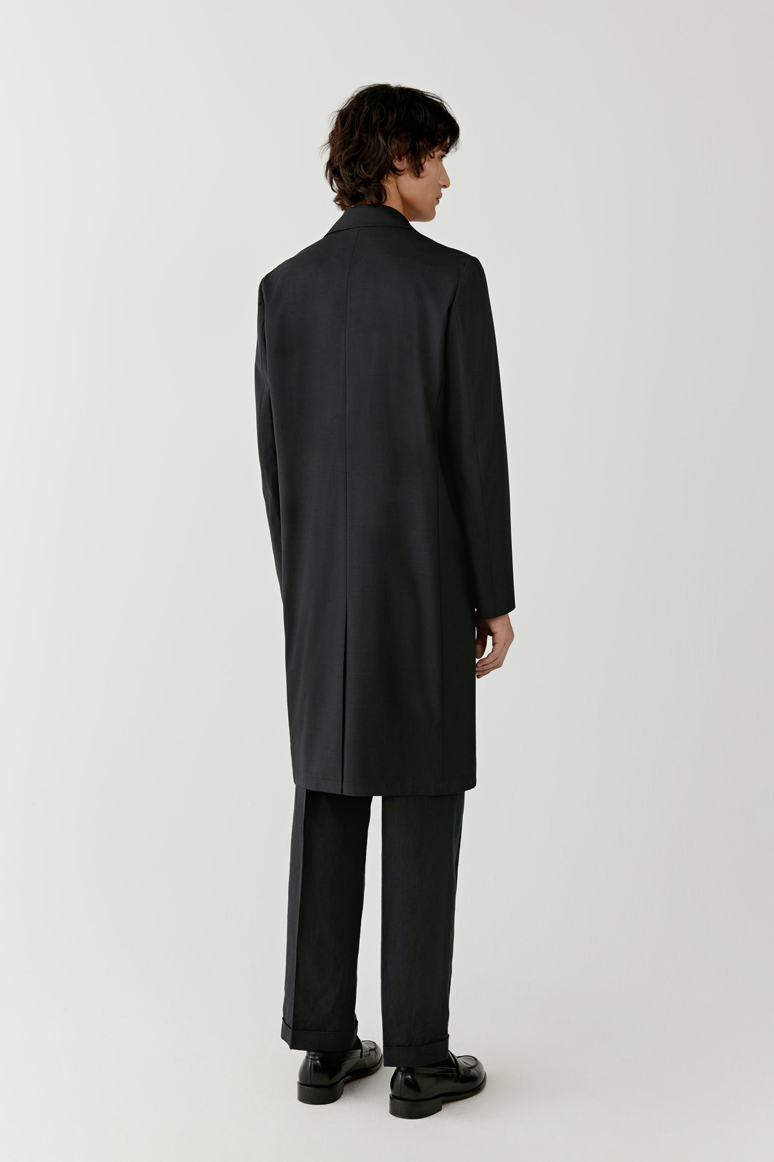 Trench-coat en laine et soie - Image 3