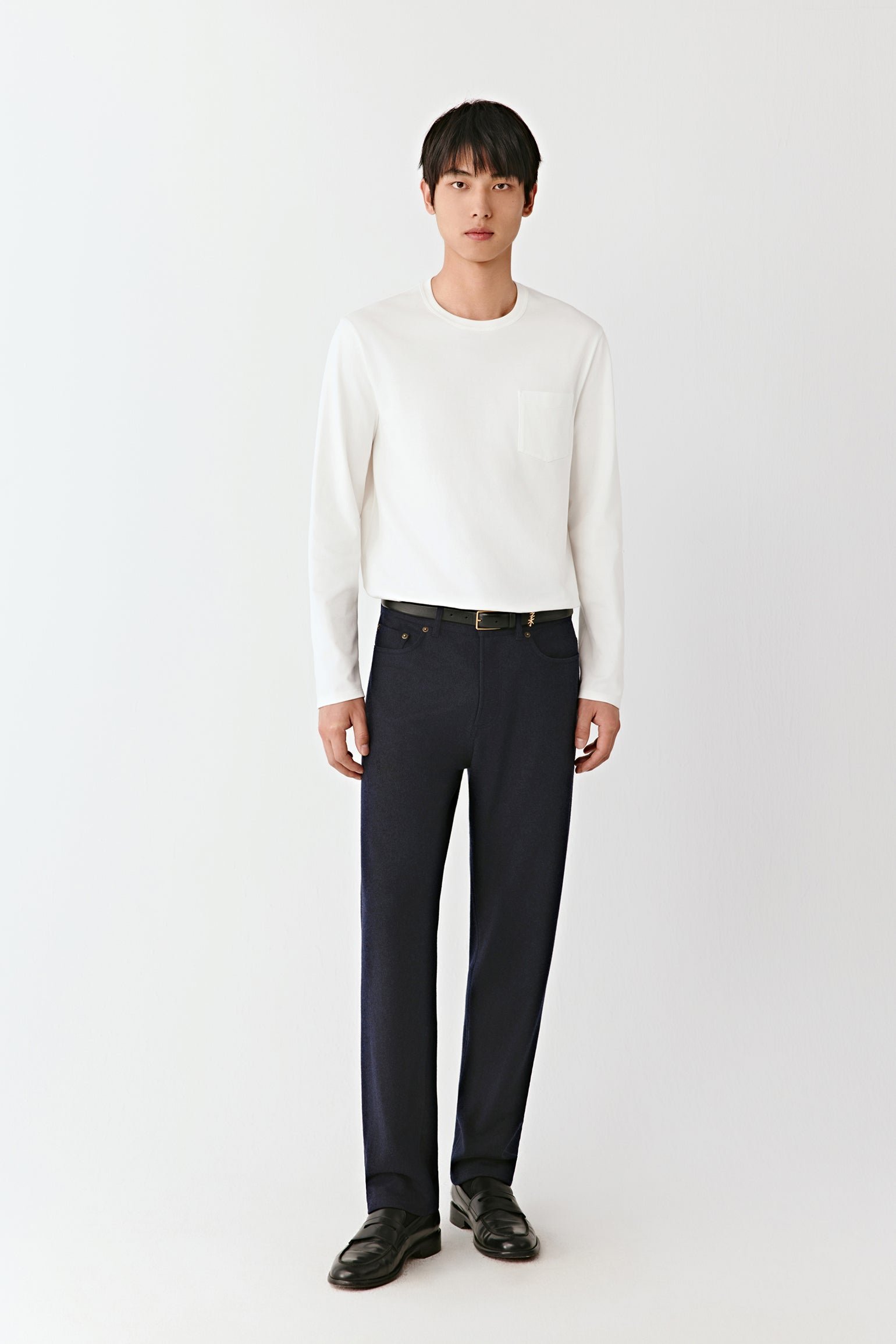 Pantalon en jersey laine épais
