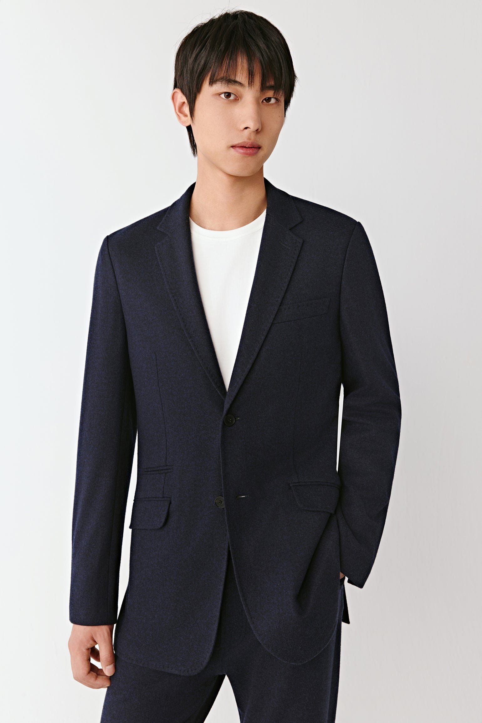 Blazer en jersey laine épais