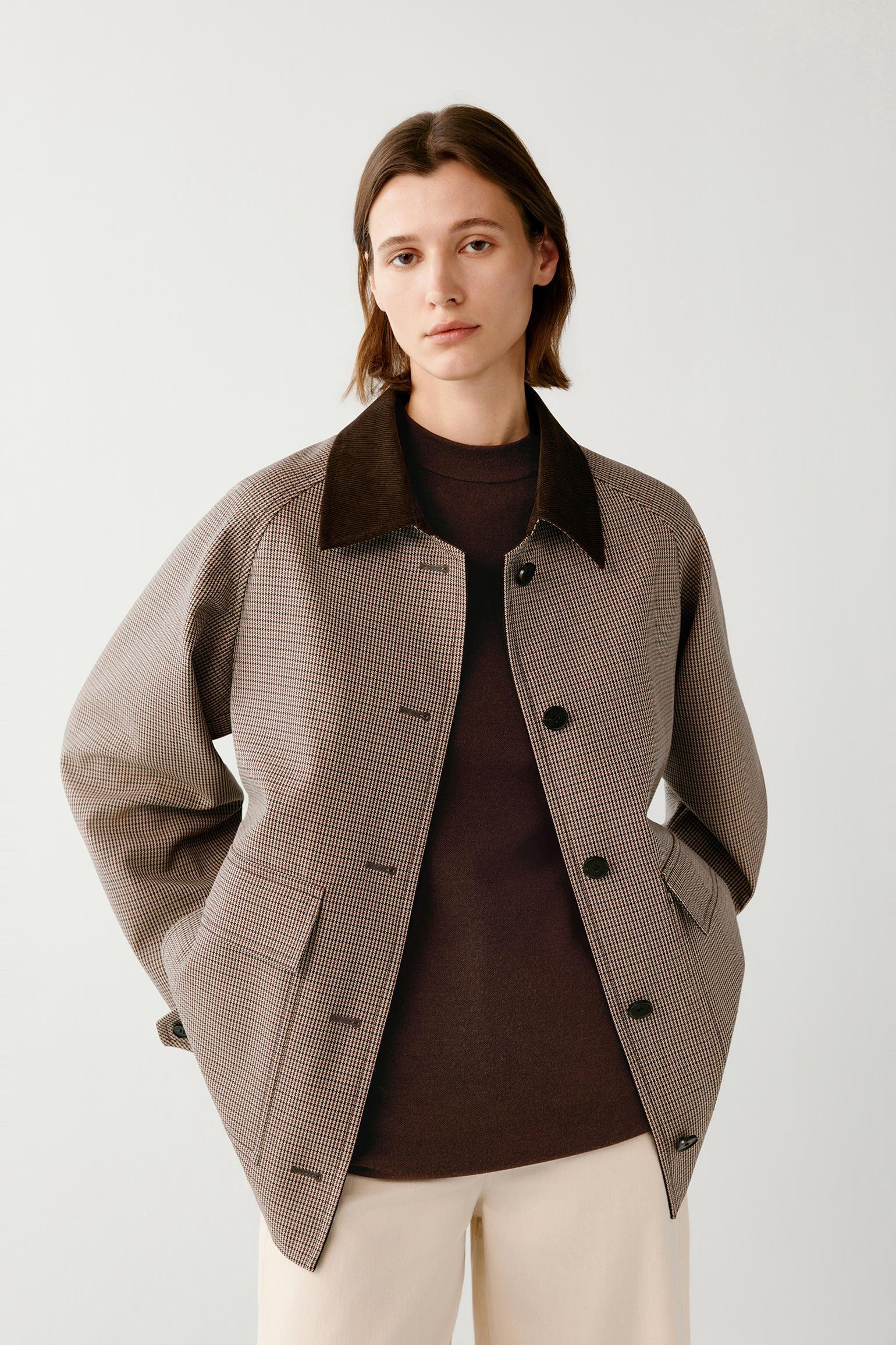 Veste en sergé de laine