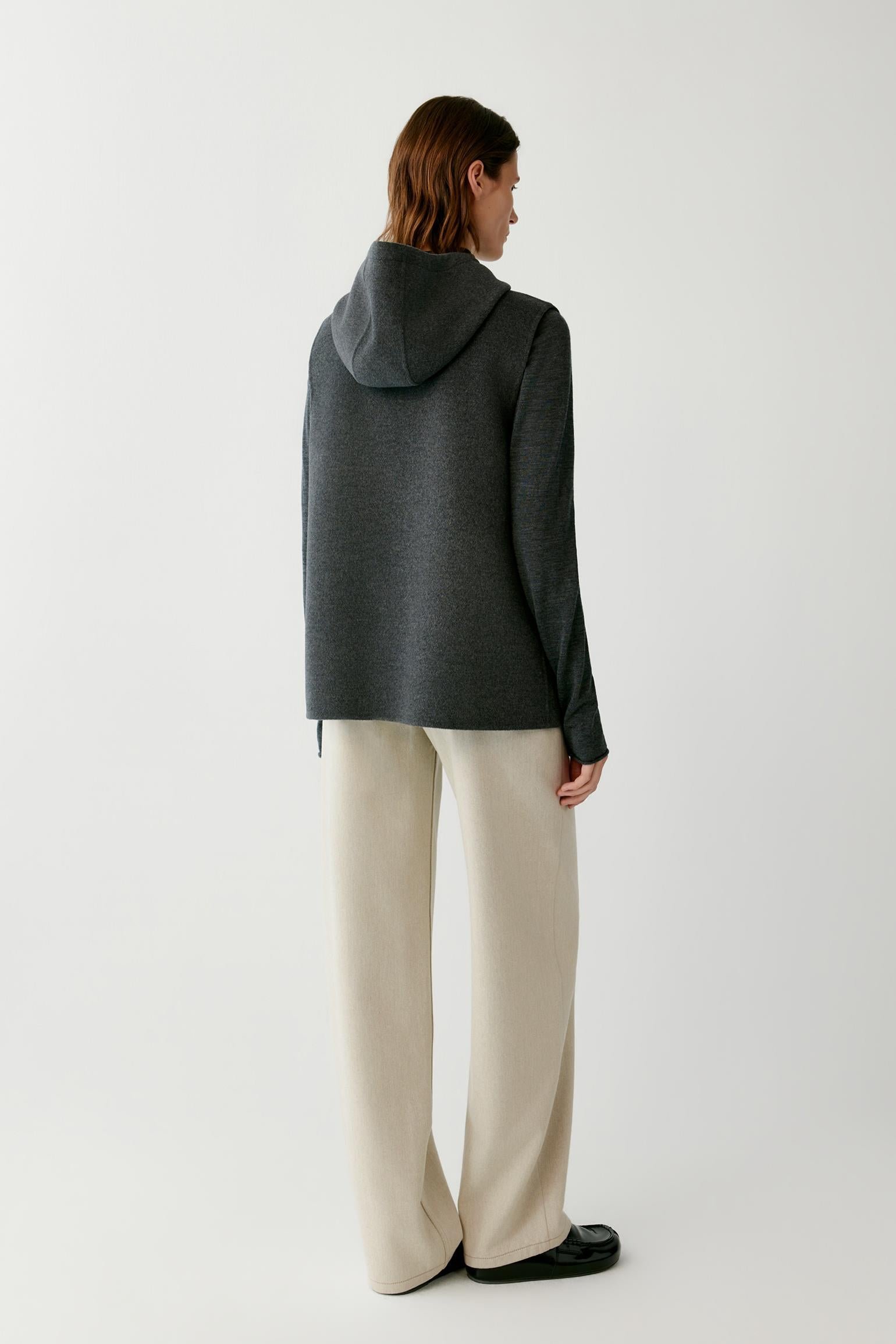 Manteau sans manches en laine - Image 3