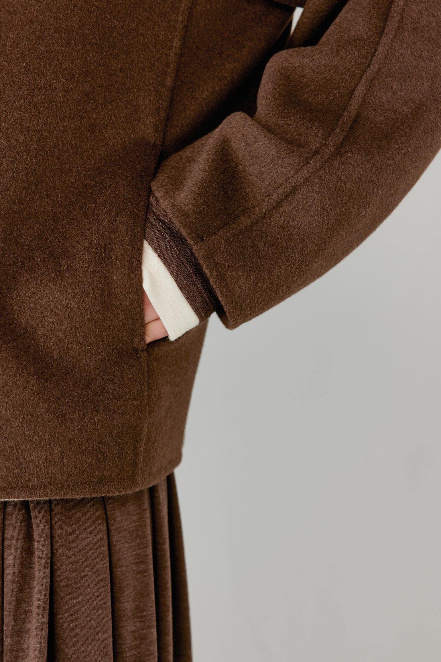 Manteau en laine double face - Image 6