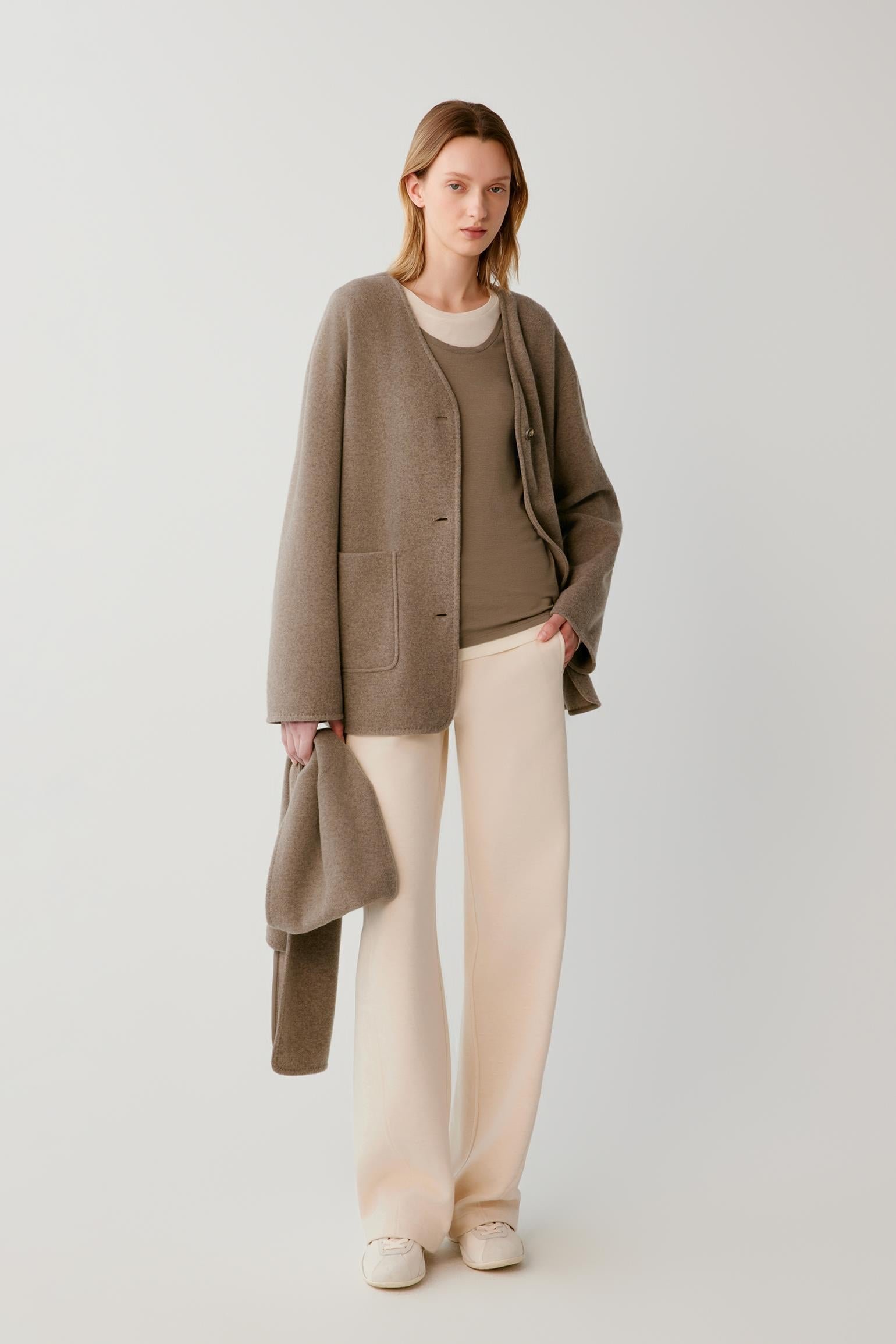 Manteau en jersey de laine - Image 3