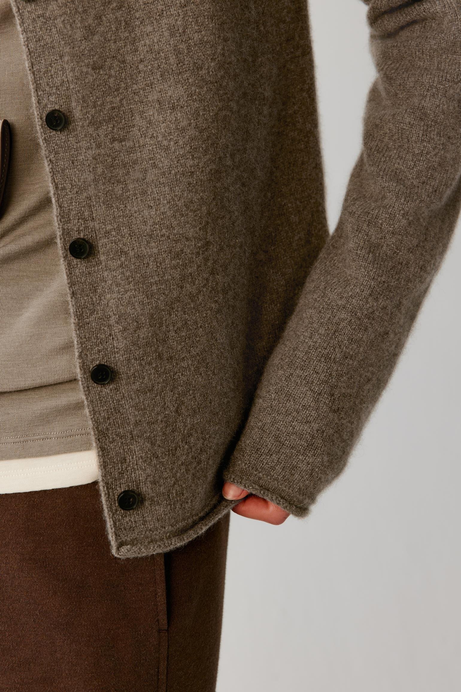 Cardigan en fil de yak - Image 4
