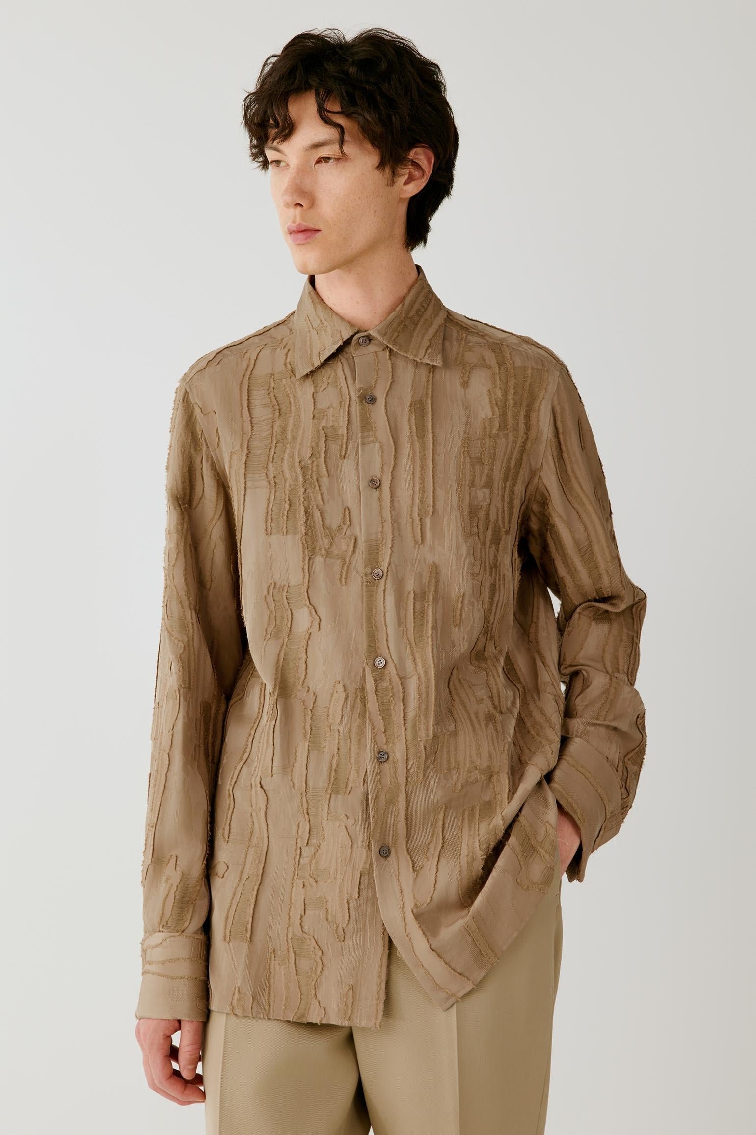 Chemise en jacquard