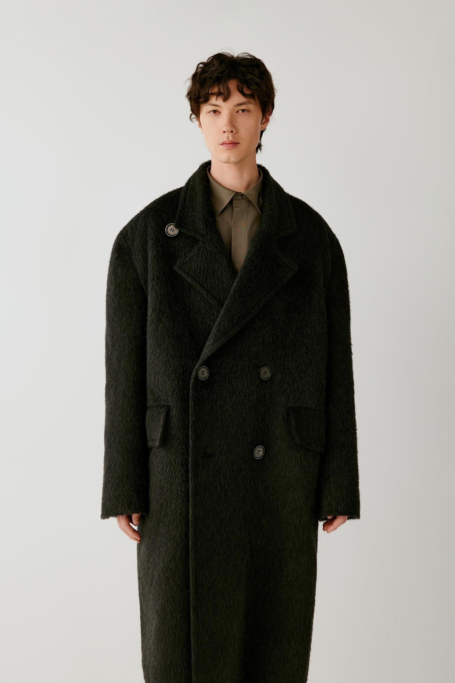Manteau en chameau et mohair - Image 2