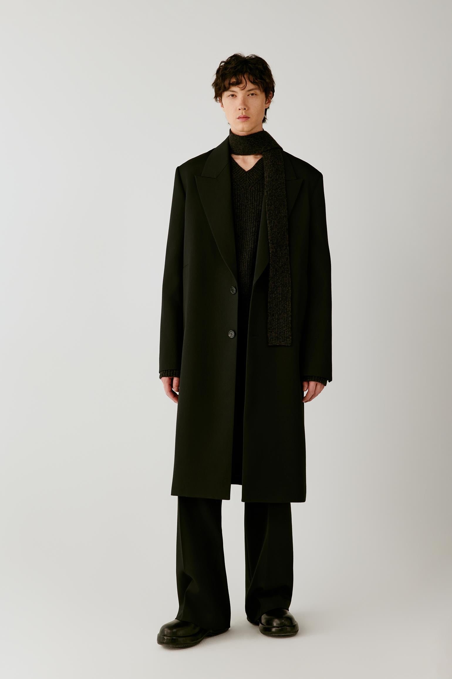 Manteau en laine double face