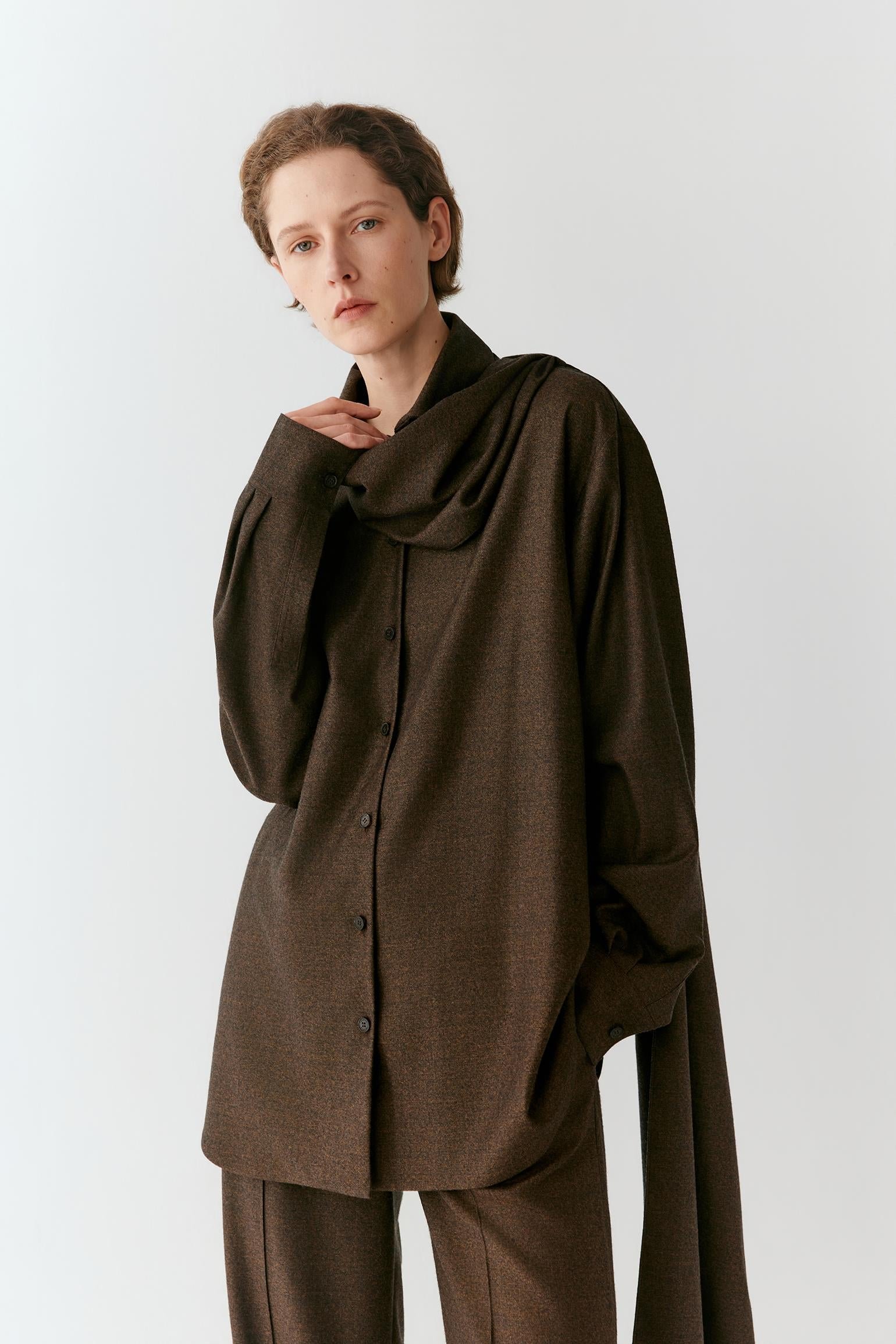 Chemise en flanelle de laine