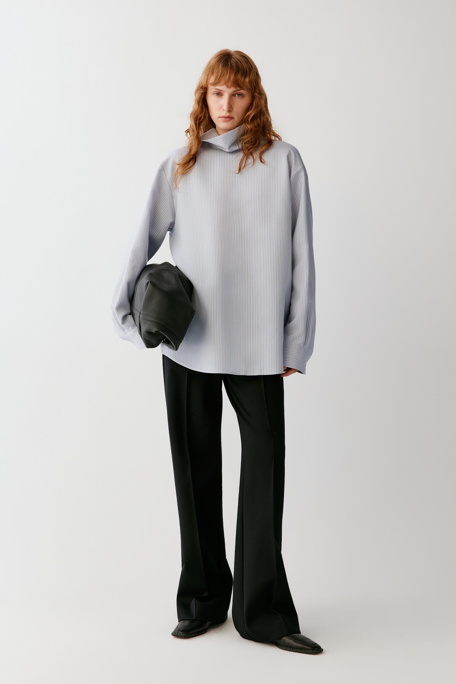 Blouse en laine et soie