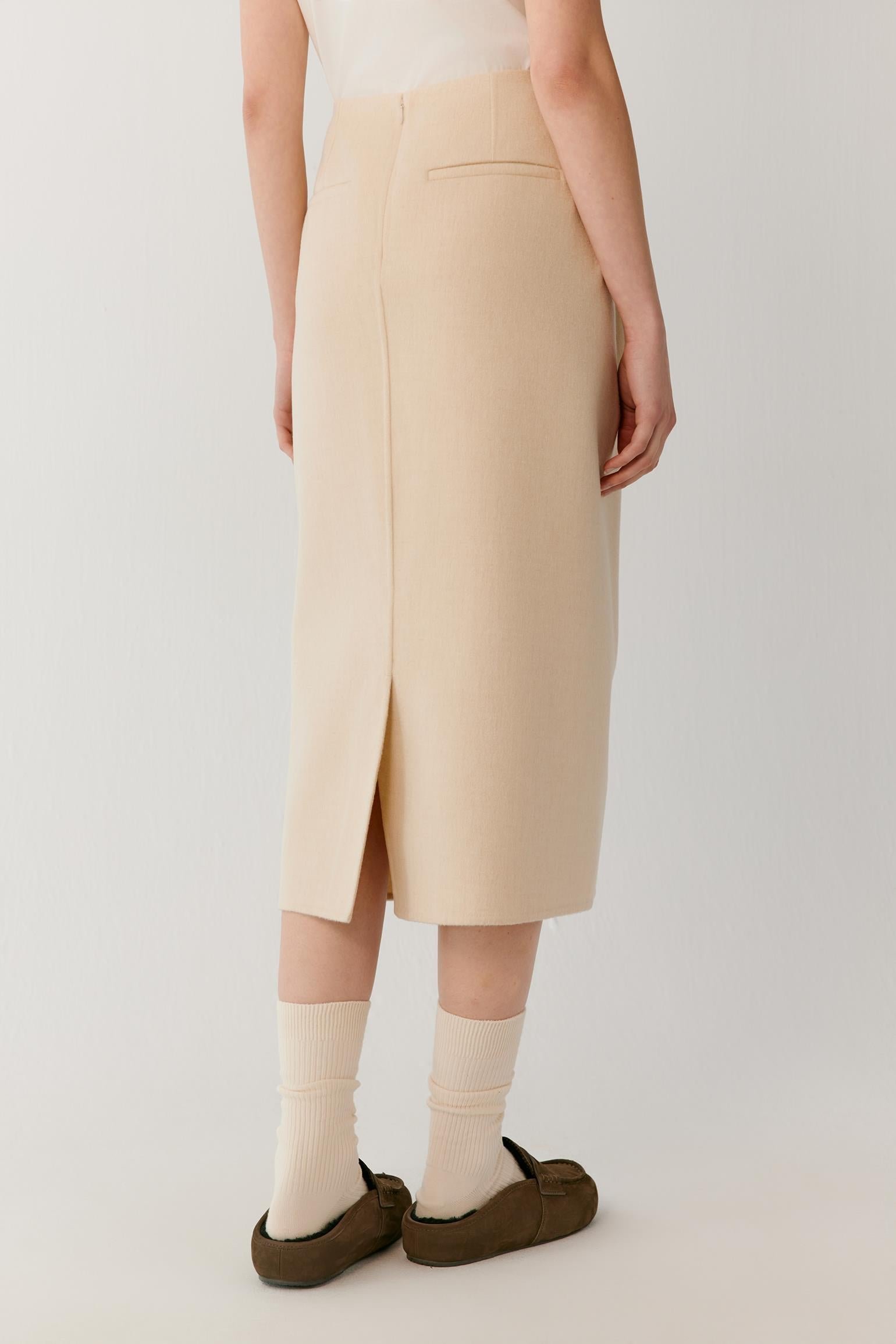 Jupe en laine double face - Image 3