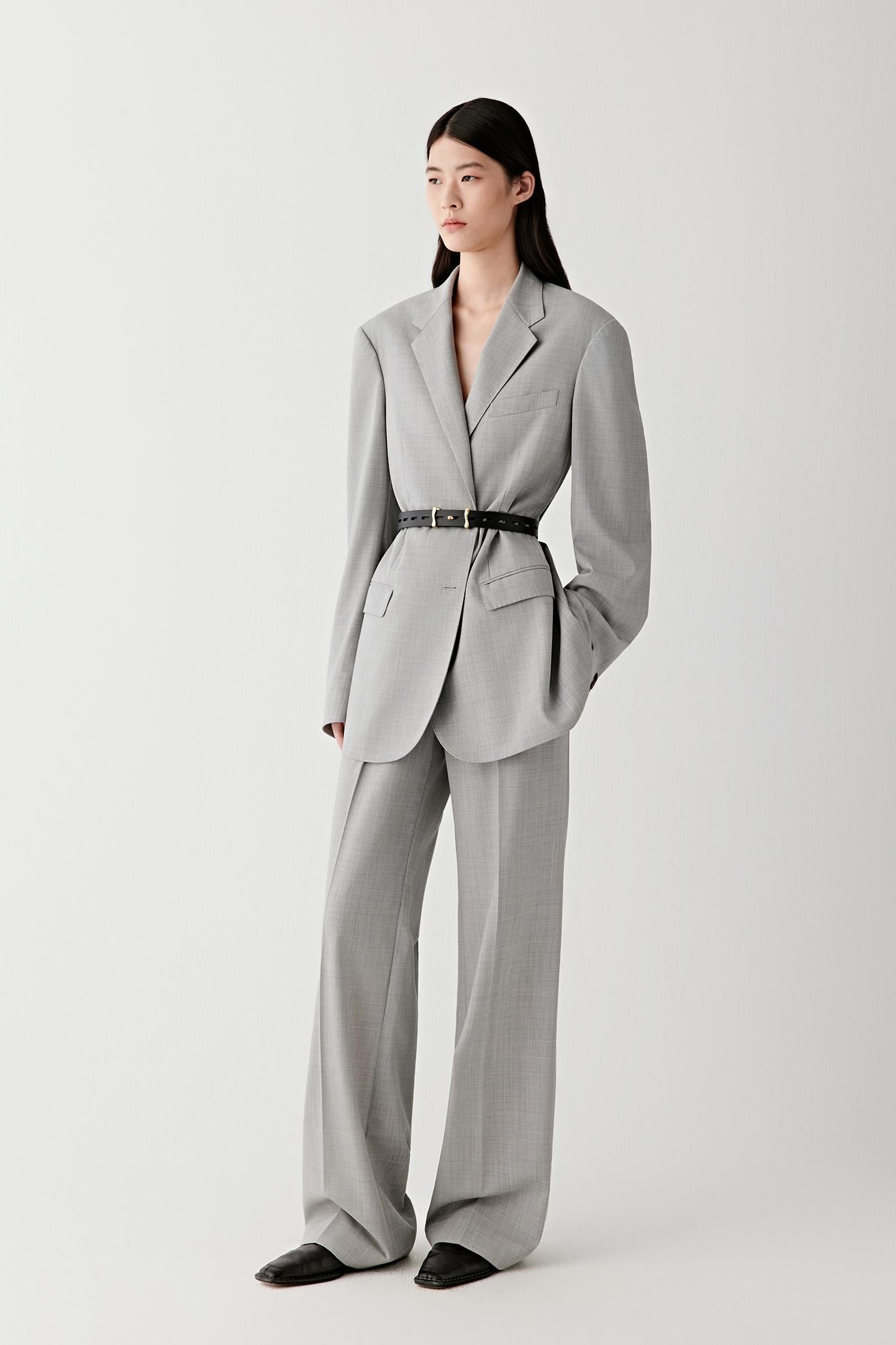 Ceinture fine en cuir de veau - Image 2