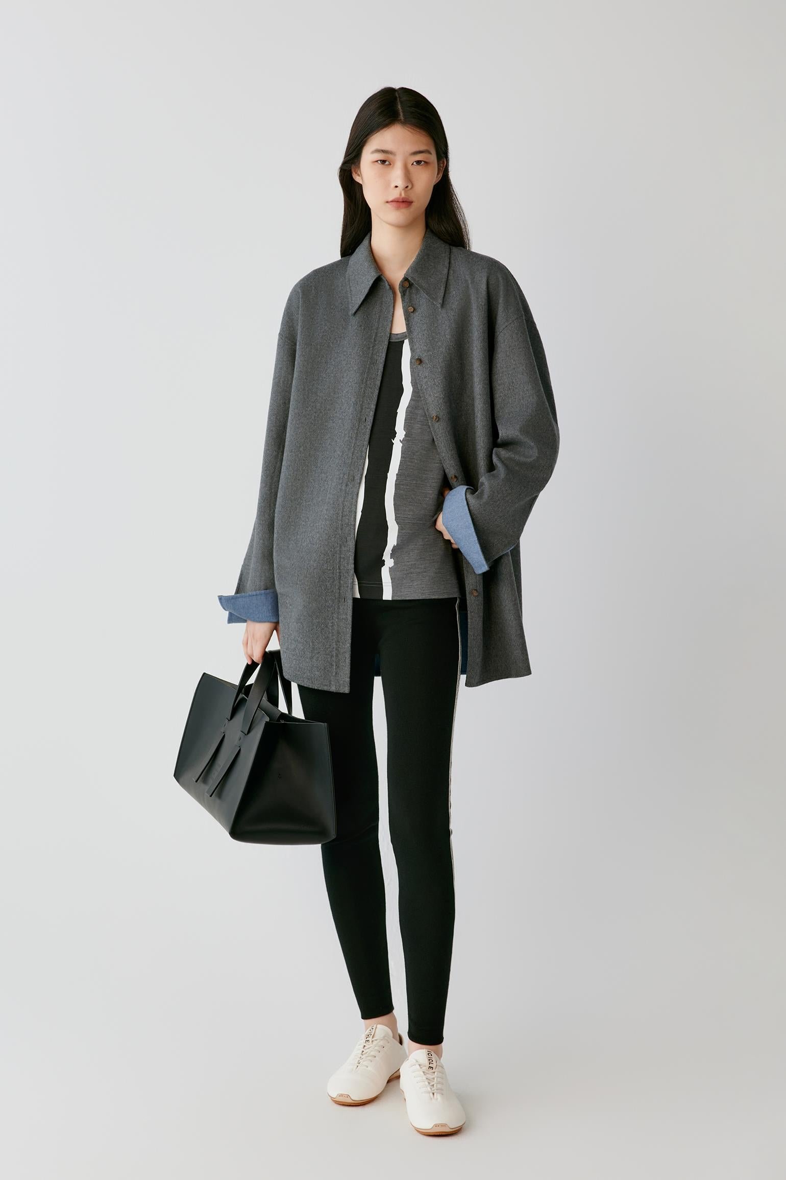 Veste en laine double face