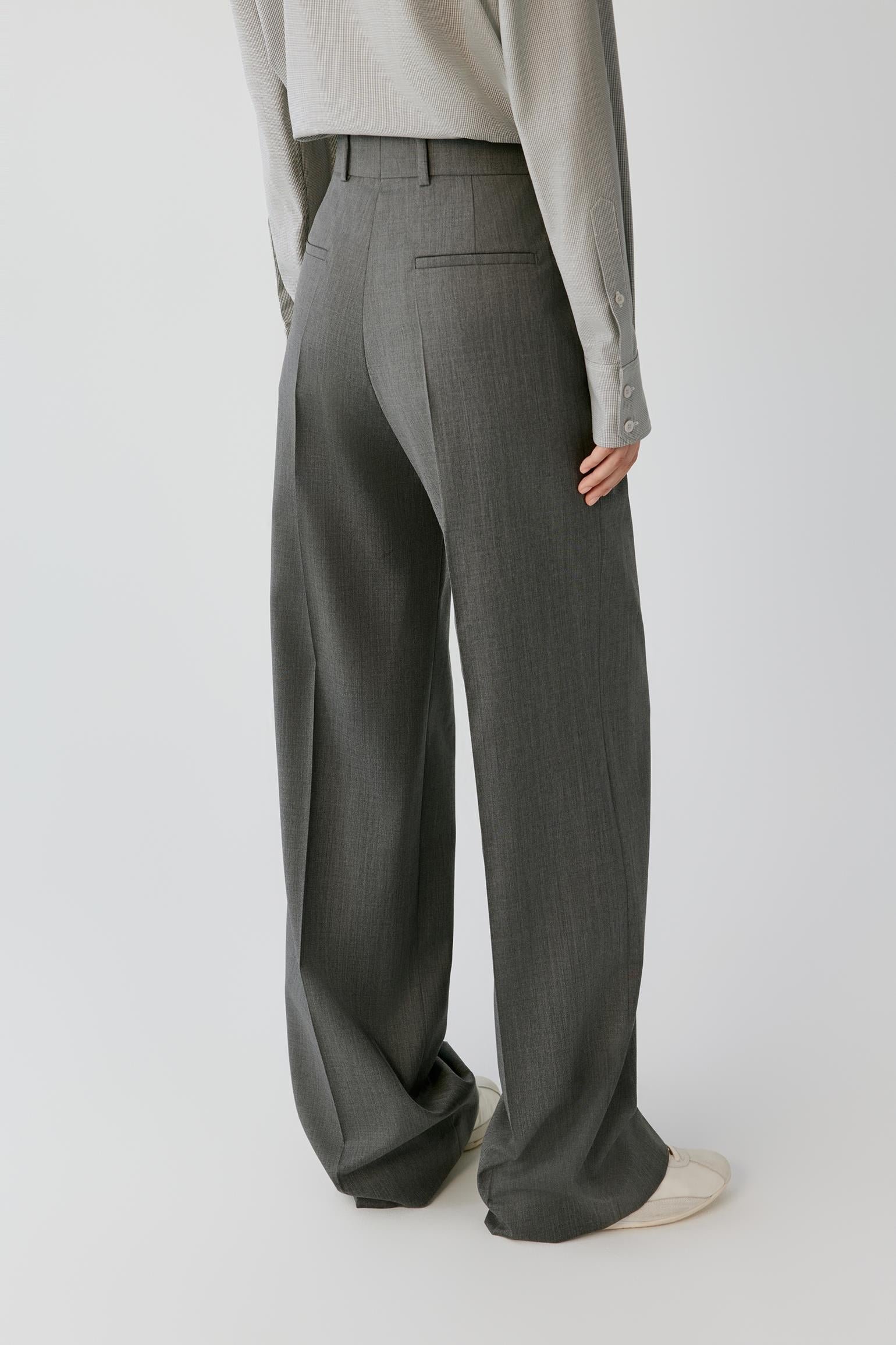 Pantalon droit en laine - Image 3